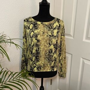 Socialite || Snake Patterned Long Sleeve Shirt